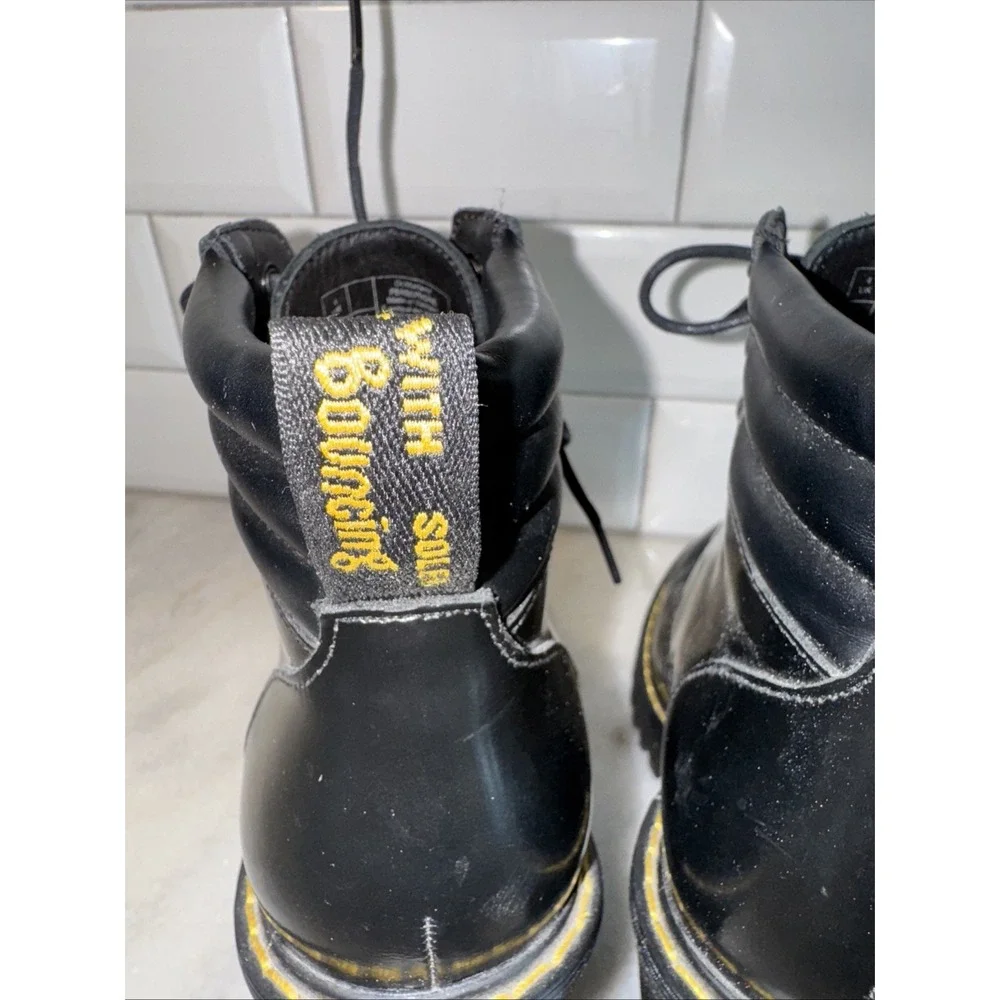 Dr Martens PersephoneHeel Ankle Booties Womens Size‎ 6 EUR 37 Black LeatherNWOT